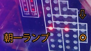 CRクイーンズブレイド 美闘士カーニバル　朝一ランプ